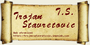 Trojan Stavretović vizit kartica